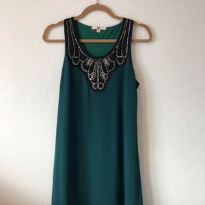 Emerald Green Shift Dress